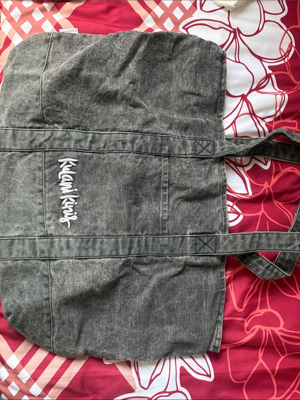 Kulani Kinis Dark Wash Denim Weekender Bag